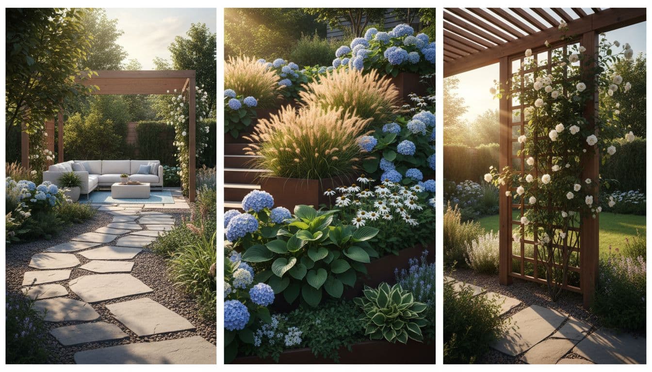 FlorAI AI Garden Design garden makeover collage